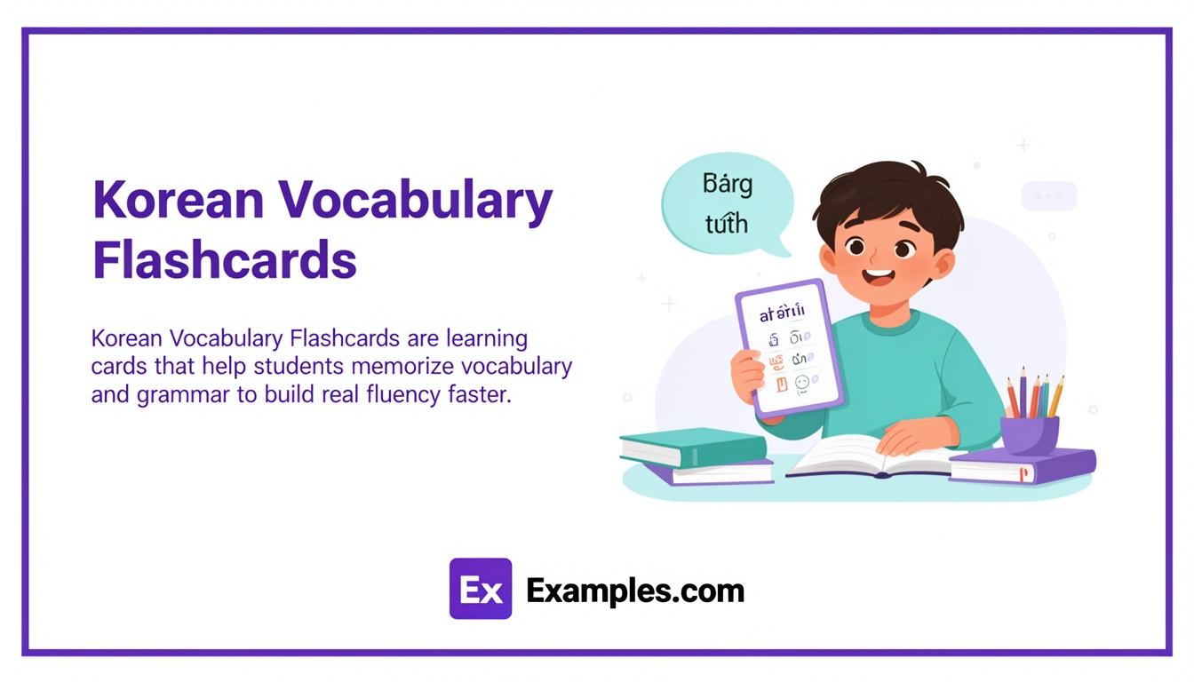 korean vocabulary flashcards