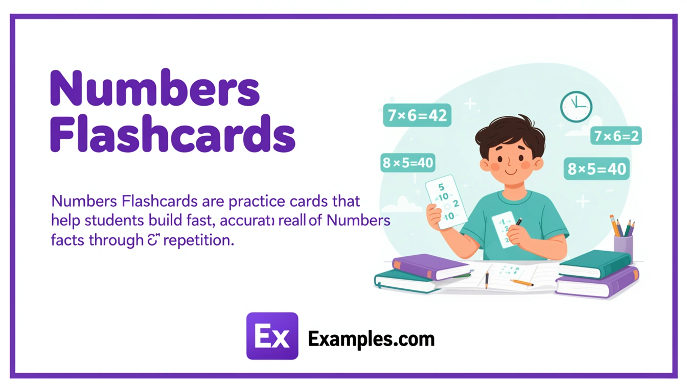 numbers flashcards