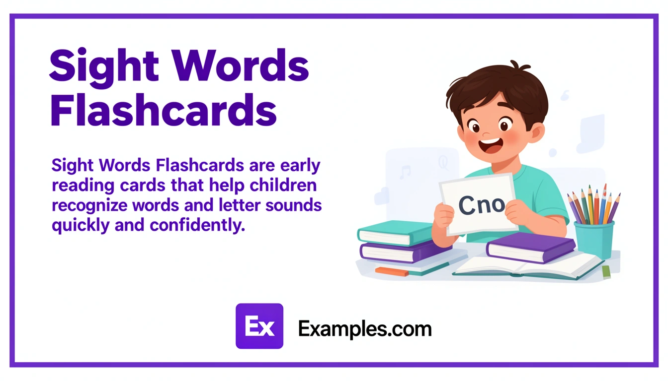 Sight Words Flashcard Examples, Create Sight Words Flashcards with AI