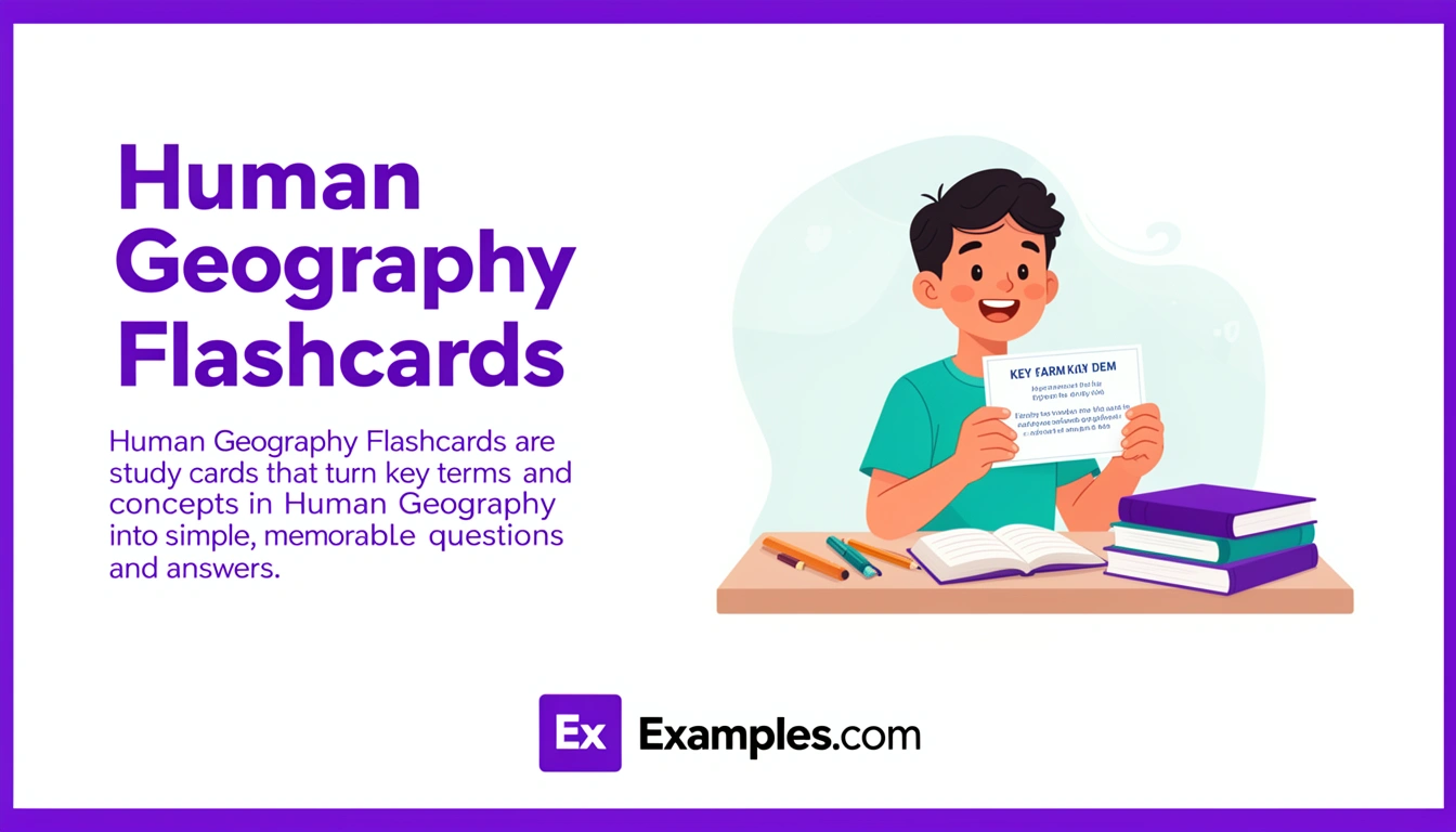 human geography flashcards