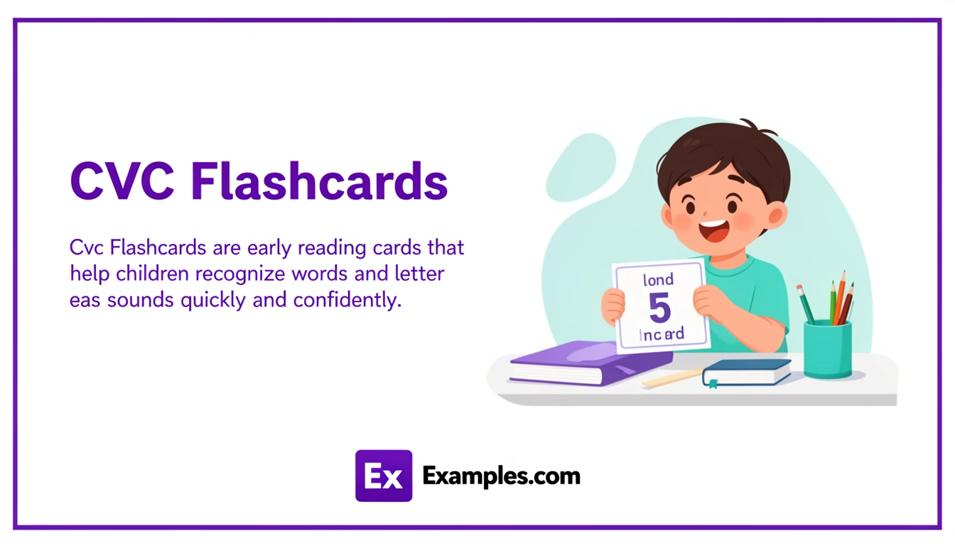 Cvc Flashcard Examples, Create Cvc Flashcards with AI