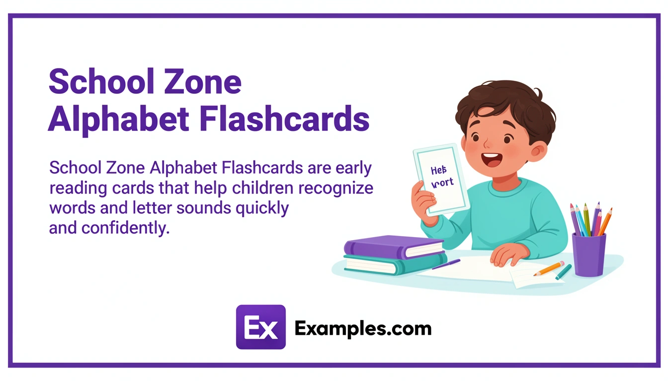 school zone alphabet flashcards