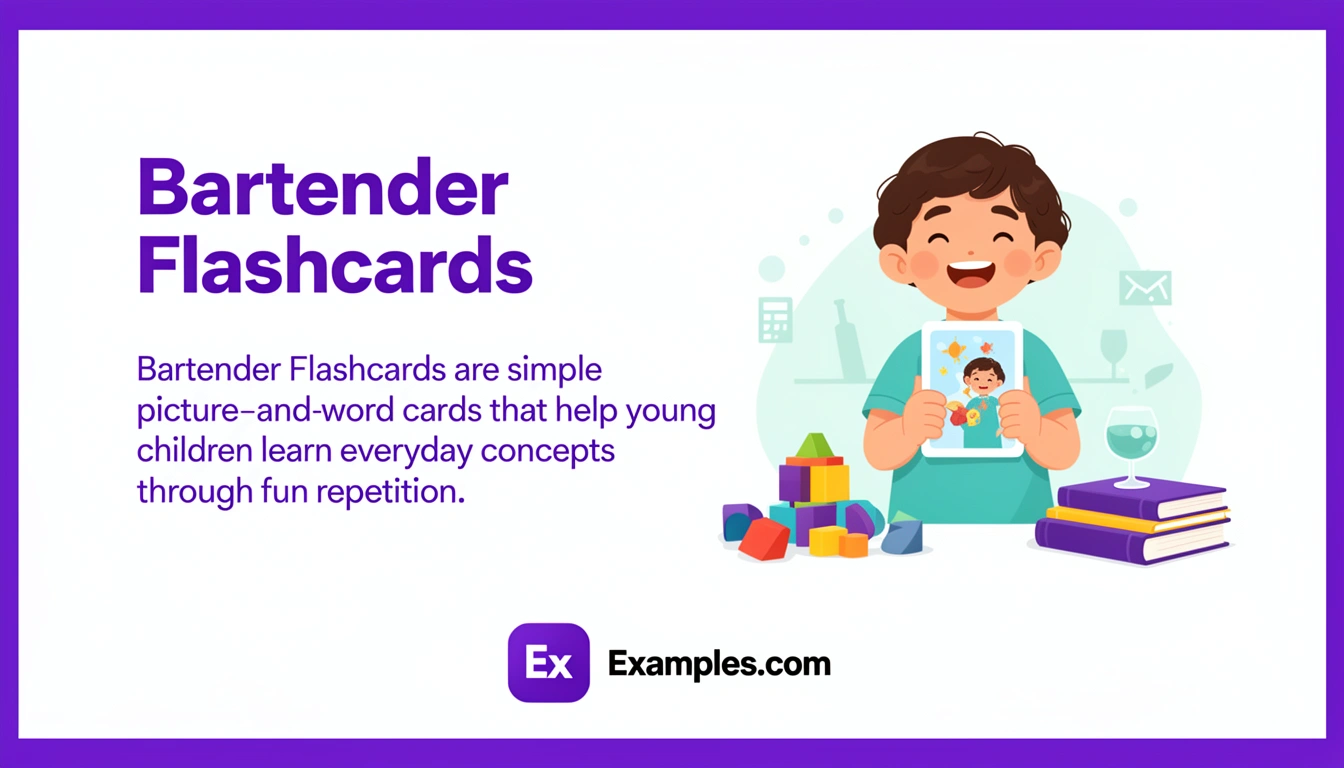 Bartender Flashcard Examples, Create Bartender Flashcards with AI