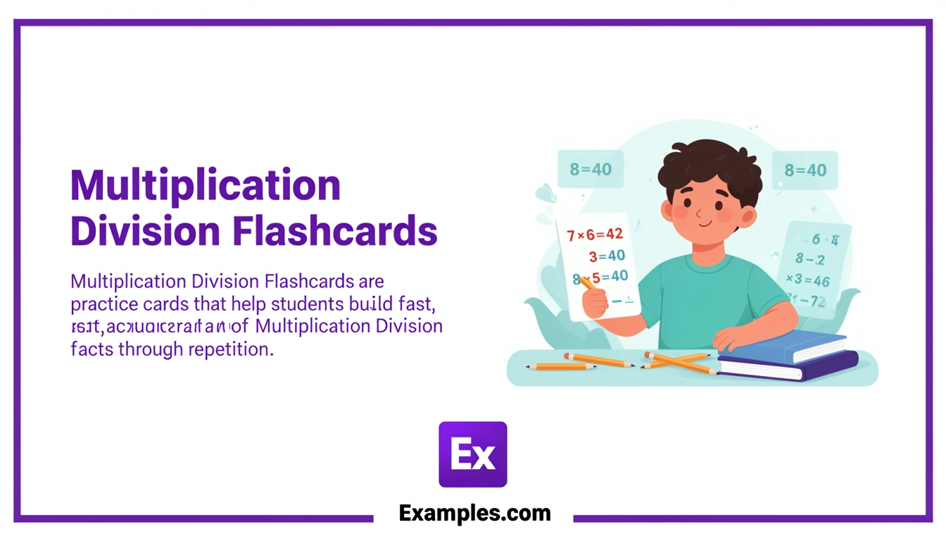 multiplication division flashcards