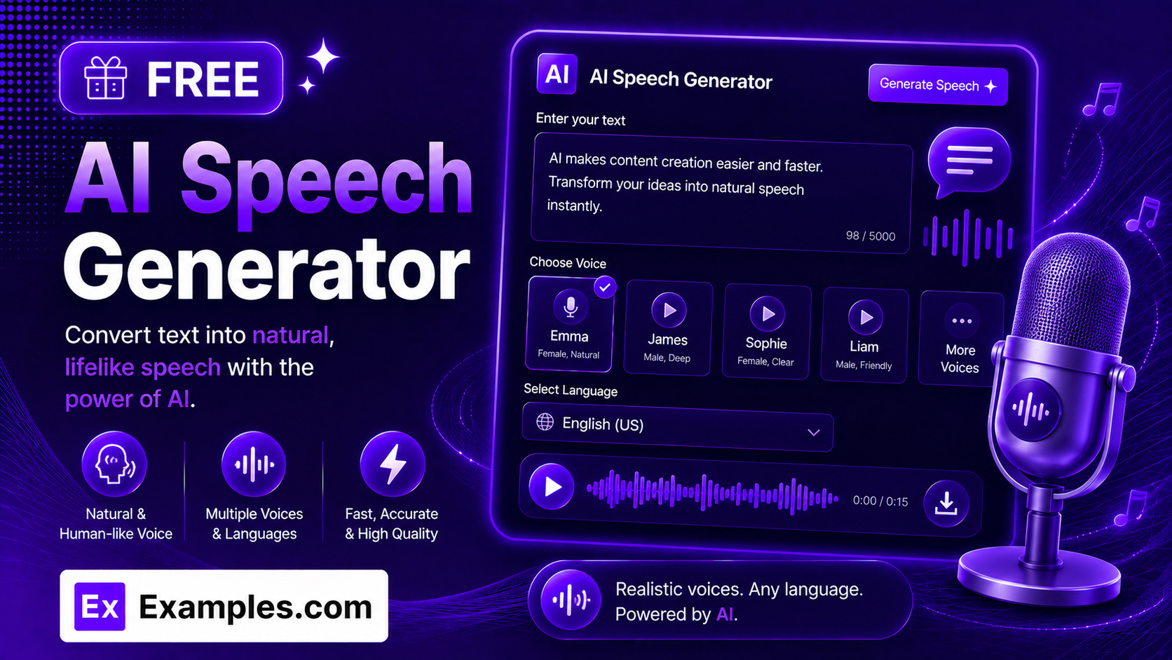 free ai speech generator