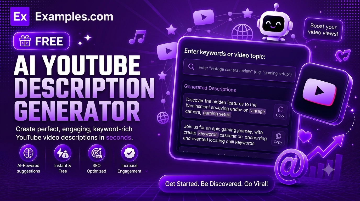 free ai youtube description generator