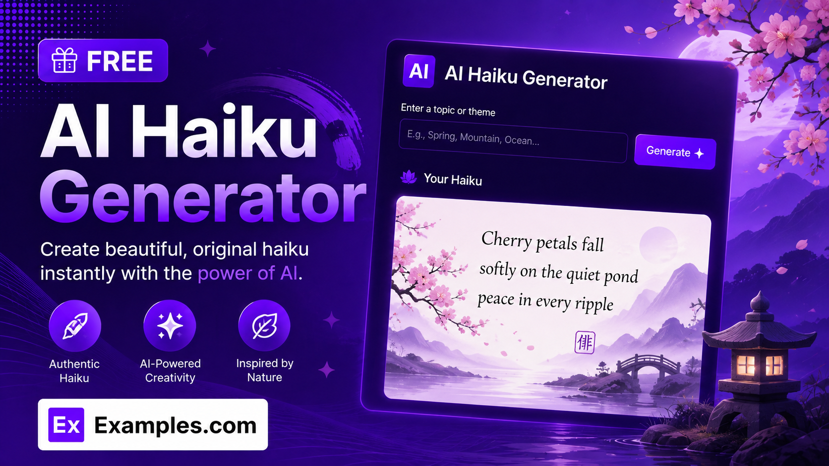 Free AI Haiku Generator