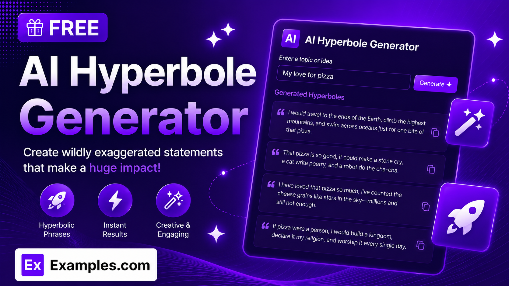 Free AI Hyperbole Generator