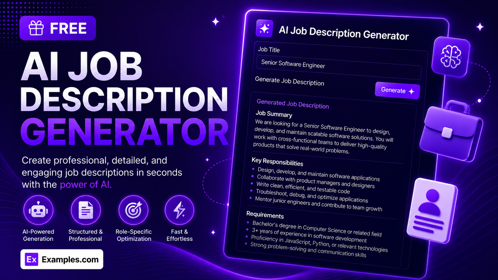 Free AI Job Description Generator