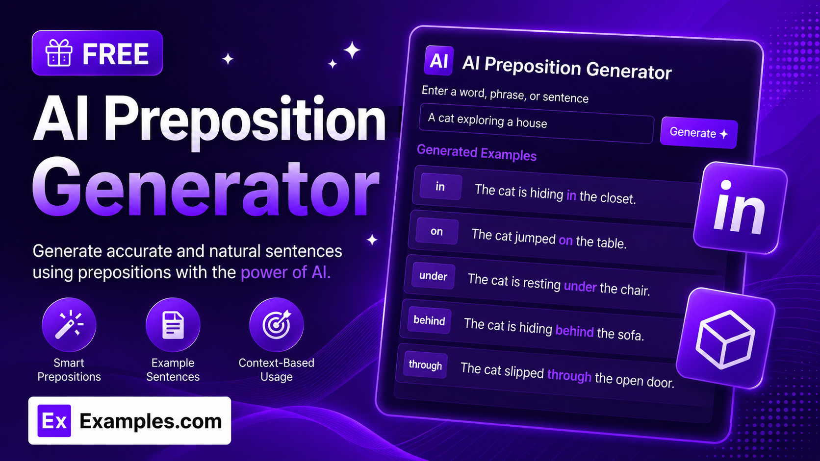 Free AI Prepositions Generator