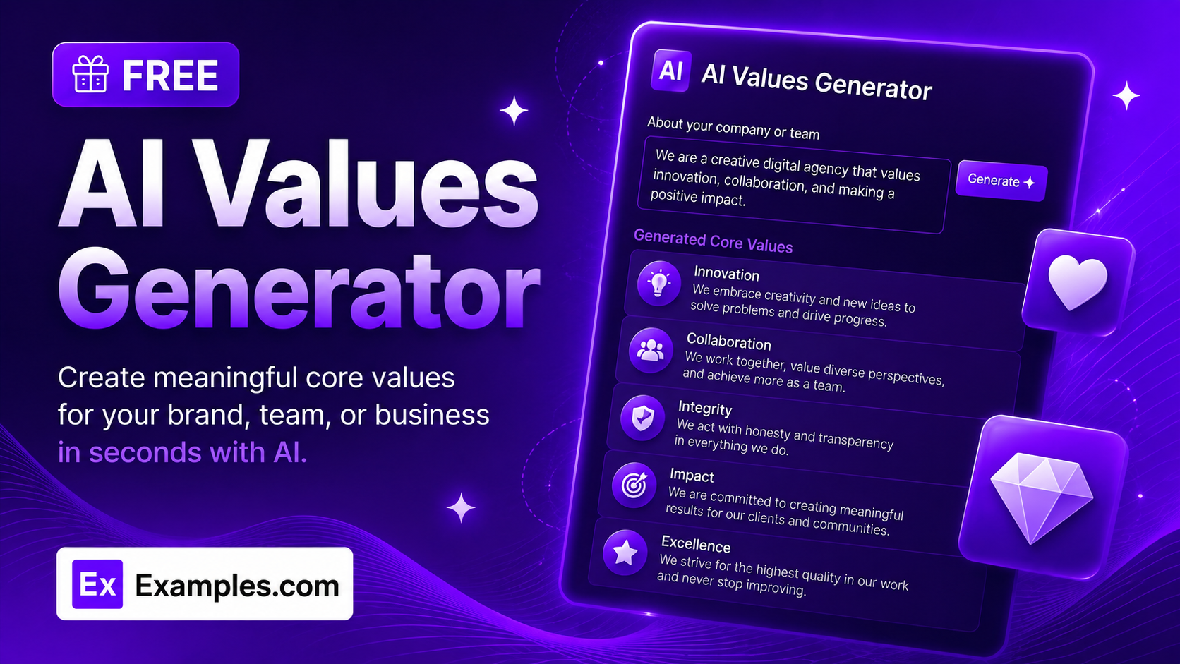 Free AI Values Generator