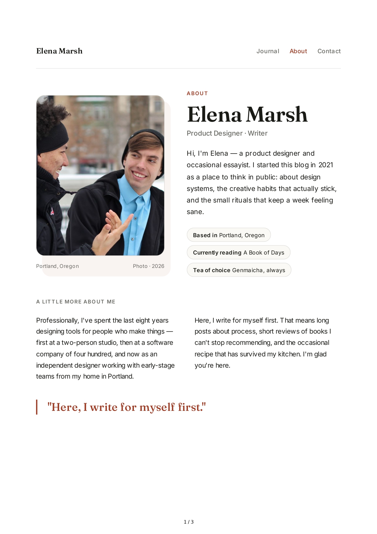 About Me for Blog - Free AI About Me Generator, 50+ Real About Me Examples