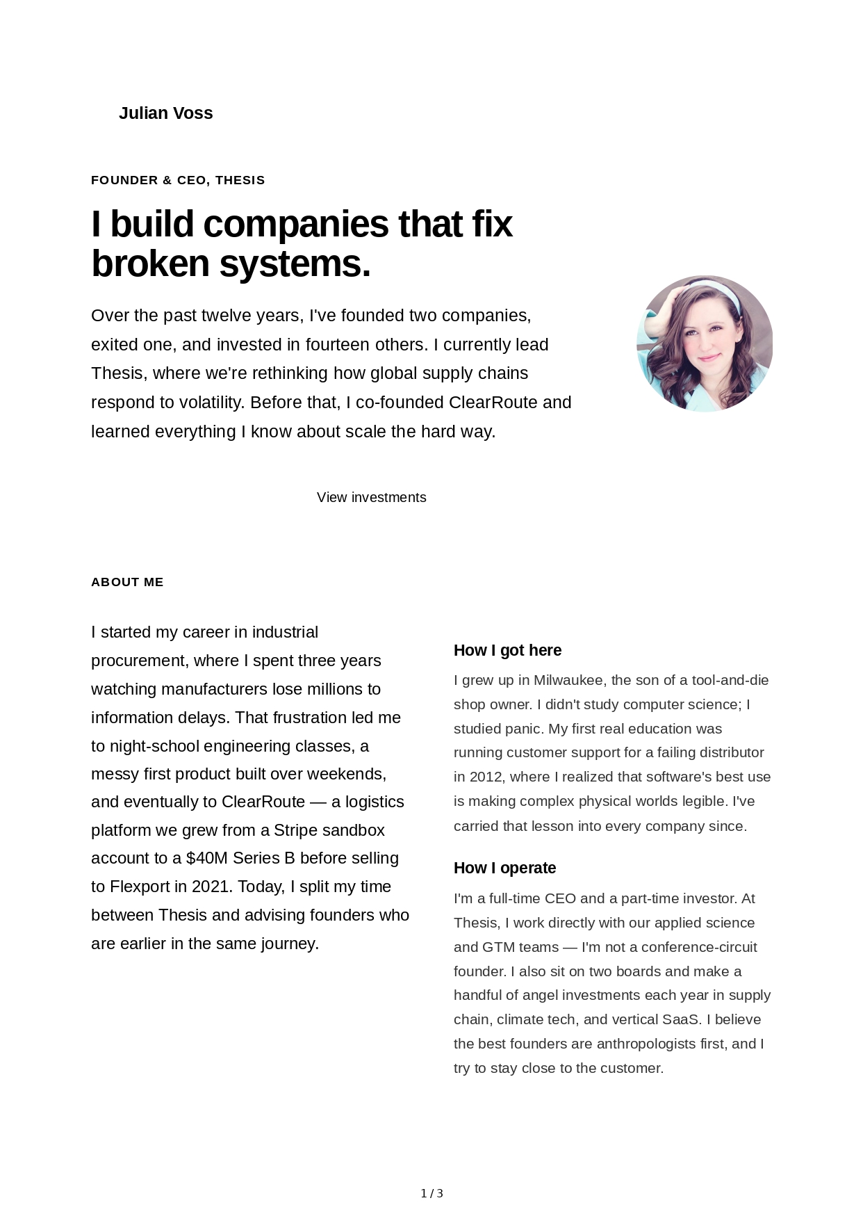 About Me for Business Owner - Free AI About Me Generator, 50+ Real About Me Examples