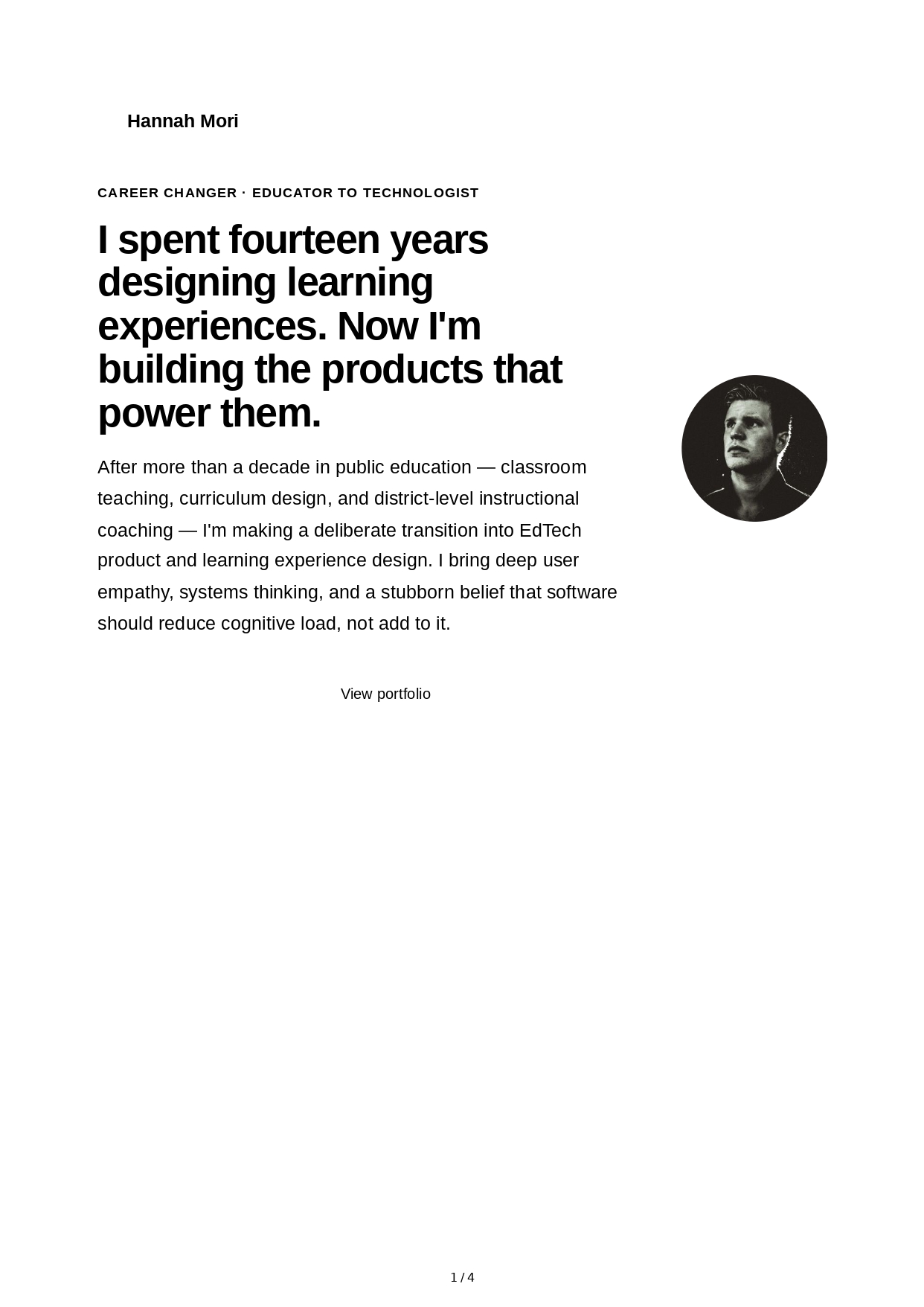 About Me for Career Changer - Free AI About Me Generator, 50+ Real About Me Examples