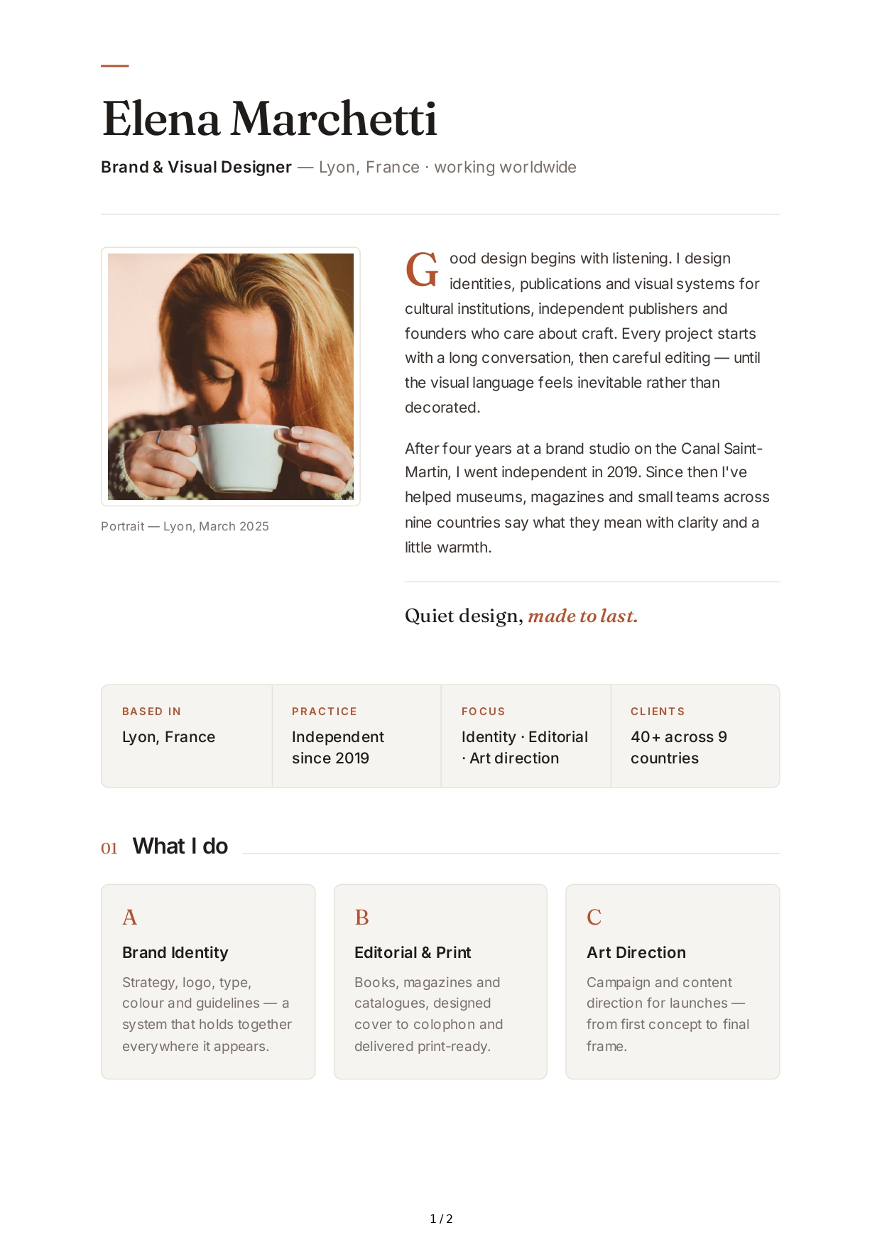 About Me for Creative Portfolio - Free AI About Me Generator, 50+ Real About Me Examples