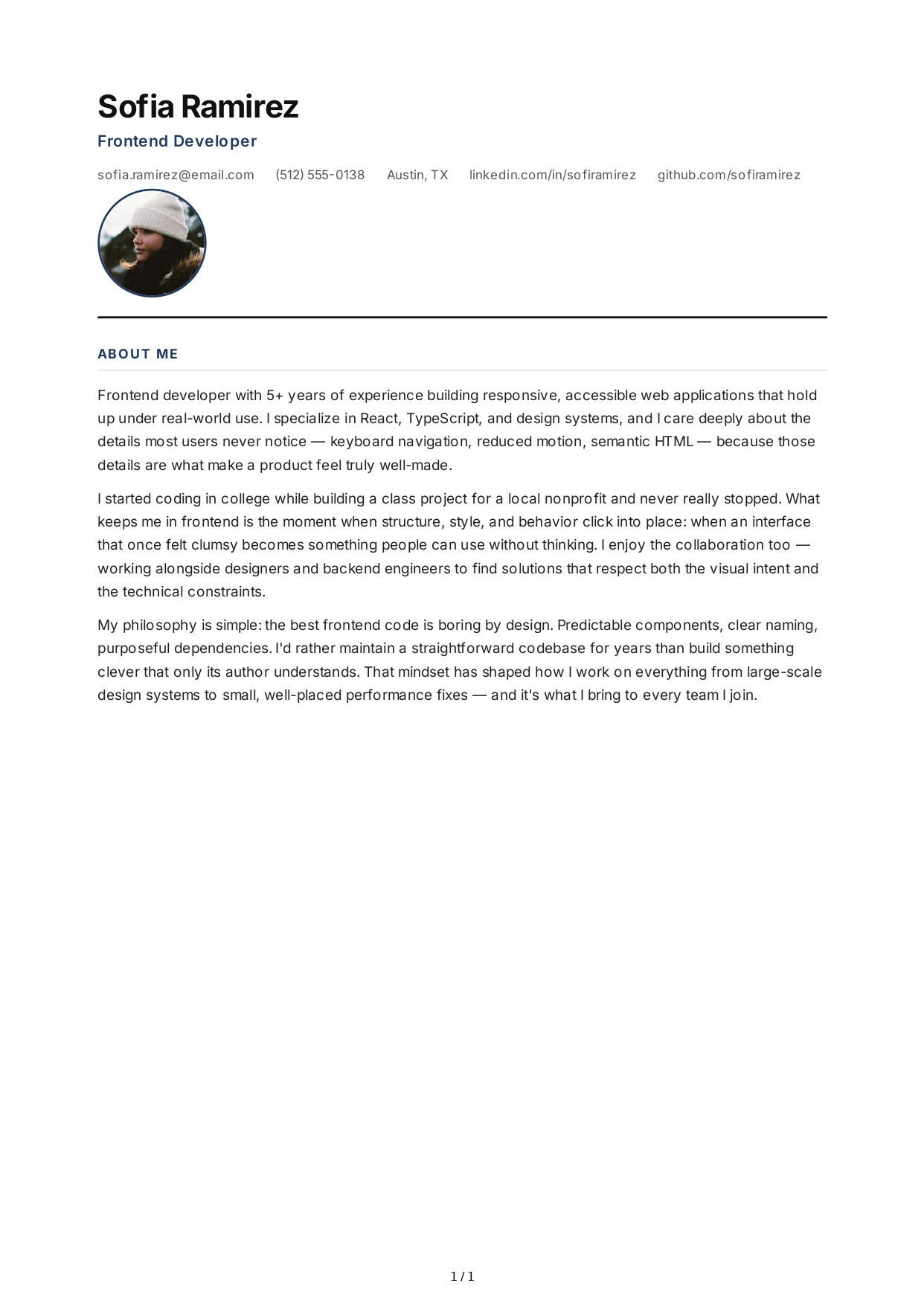 About Me for LinkedIn - Free AI About Me Generator, 50+ Real About Me Examples