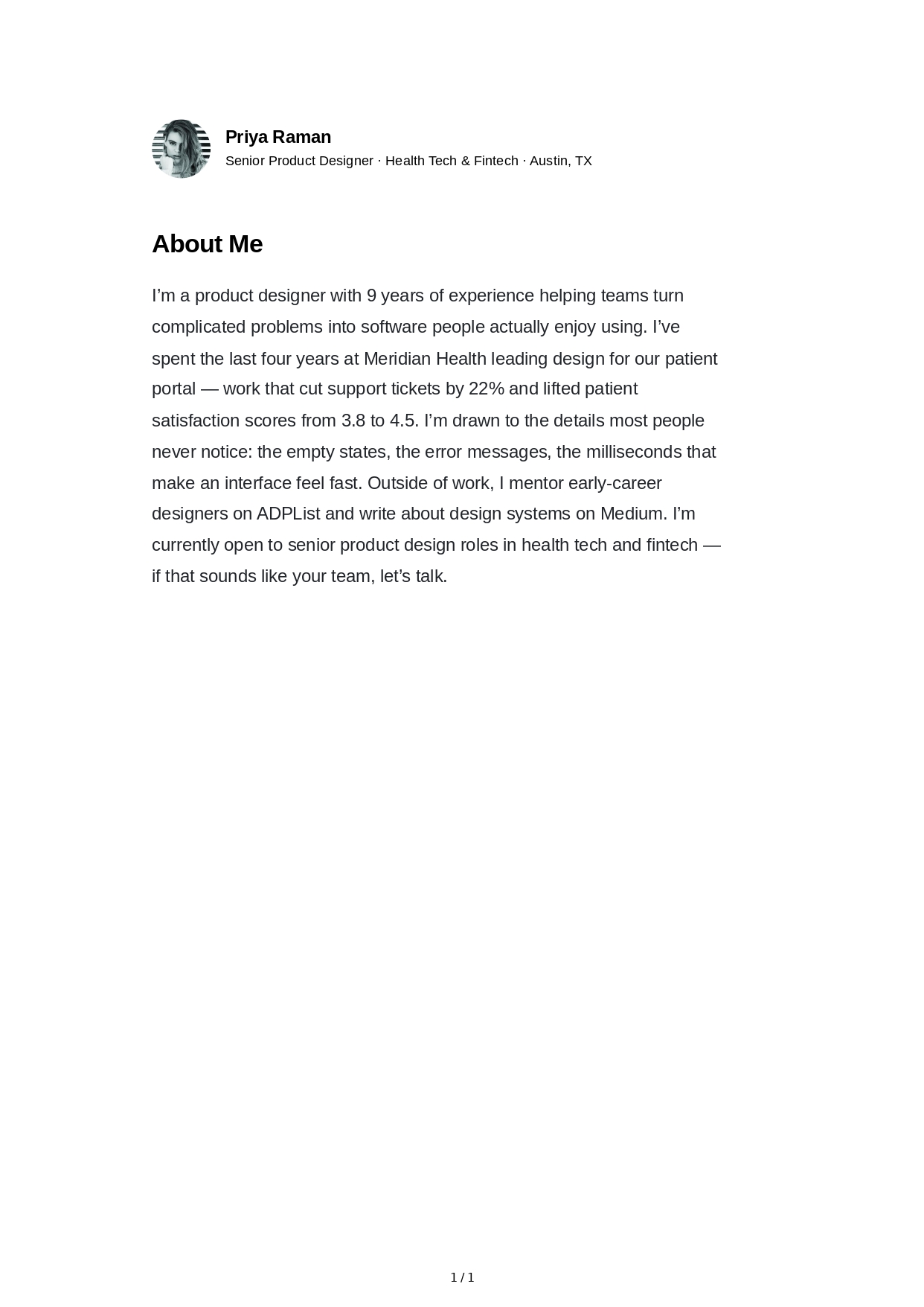 About Me for LinkedIn - Free AI About Me Generator, 50+ Real About Me Examples