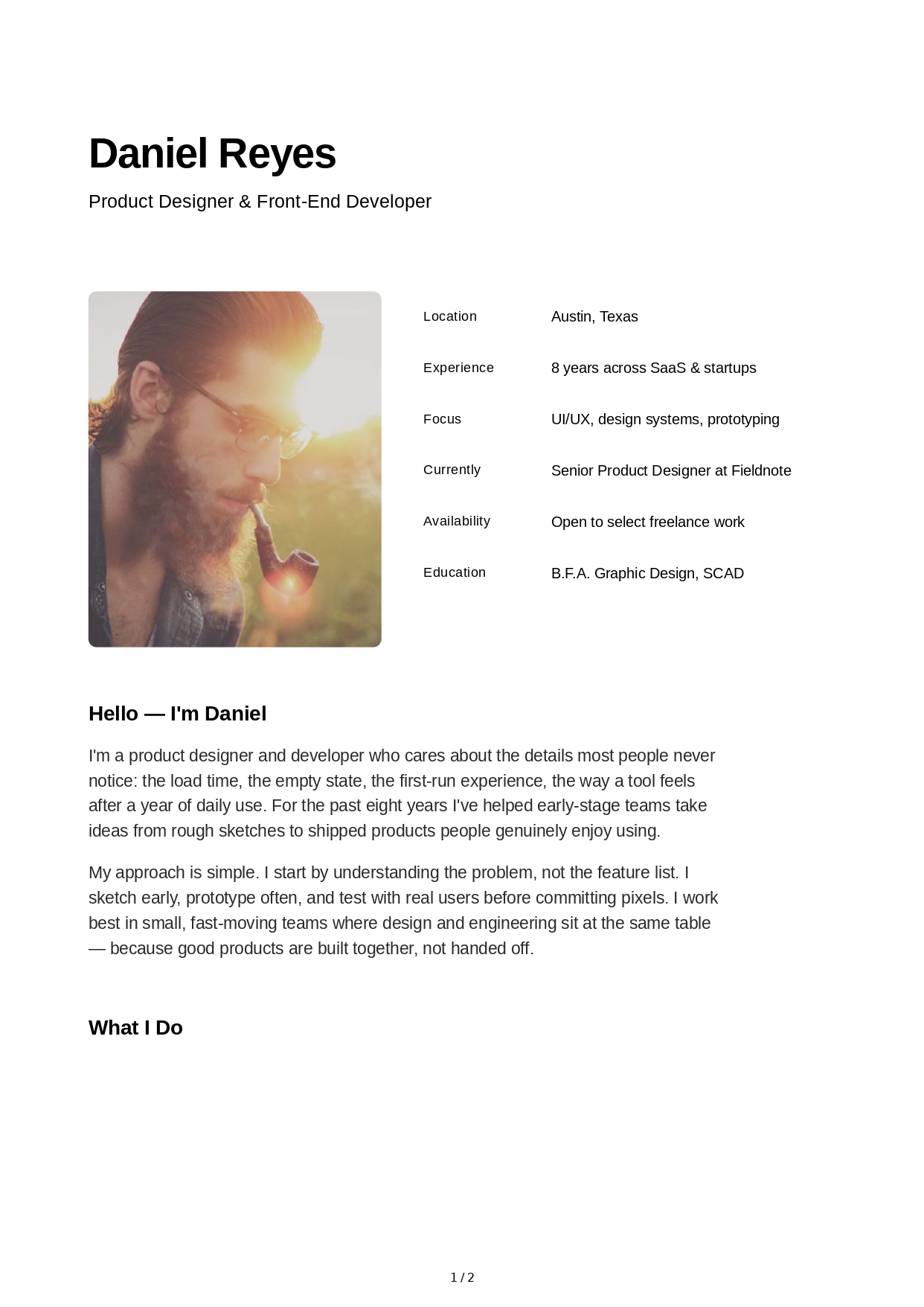About Me for Online Portfolio - Free AI About Me Generator, 50+ Real About Me Examples