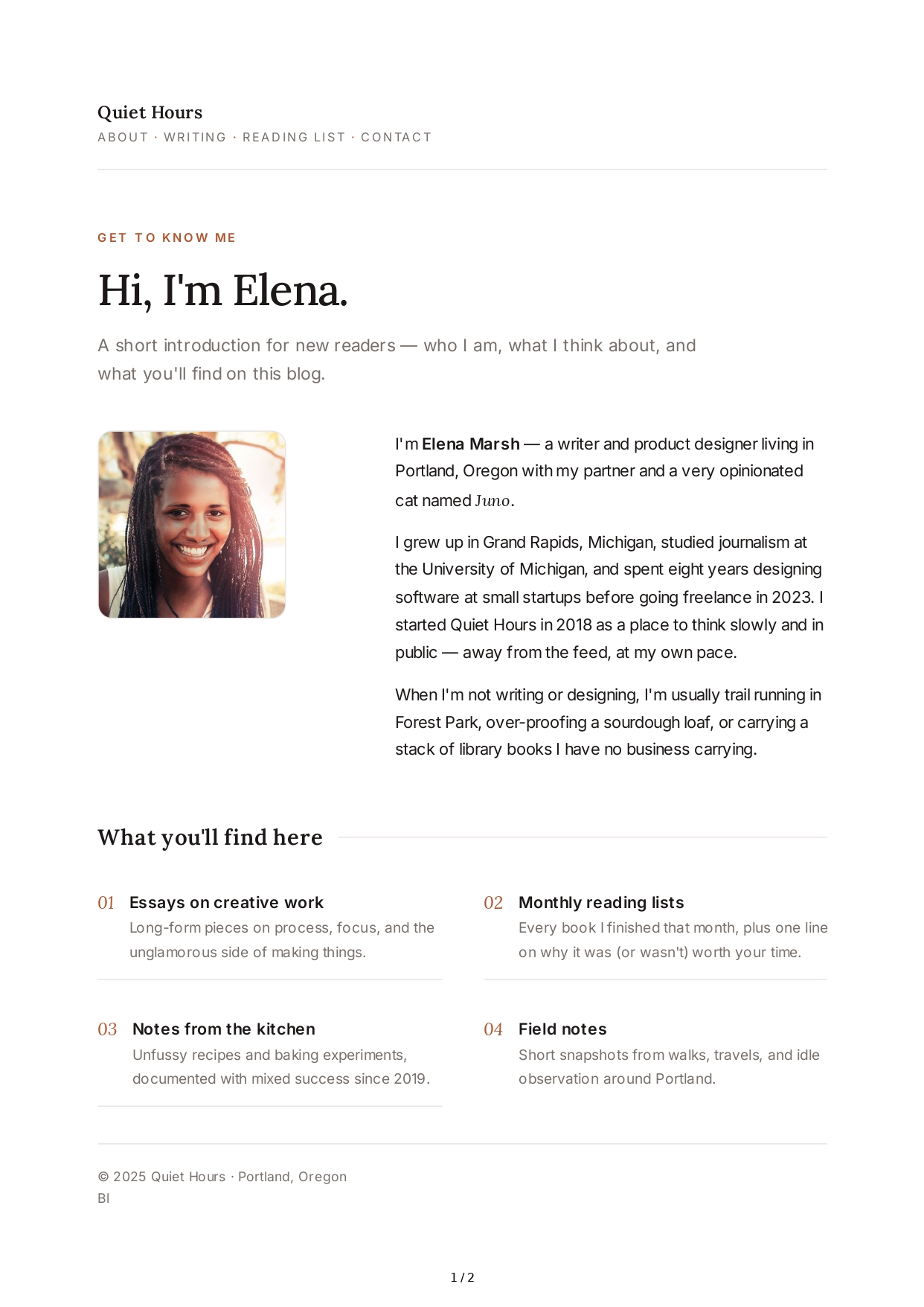 About Me for Personal Blog - Free AI About Me Generator, 50+ Real About Me Examples
