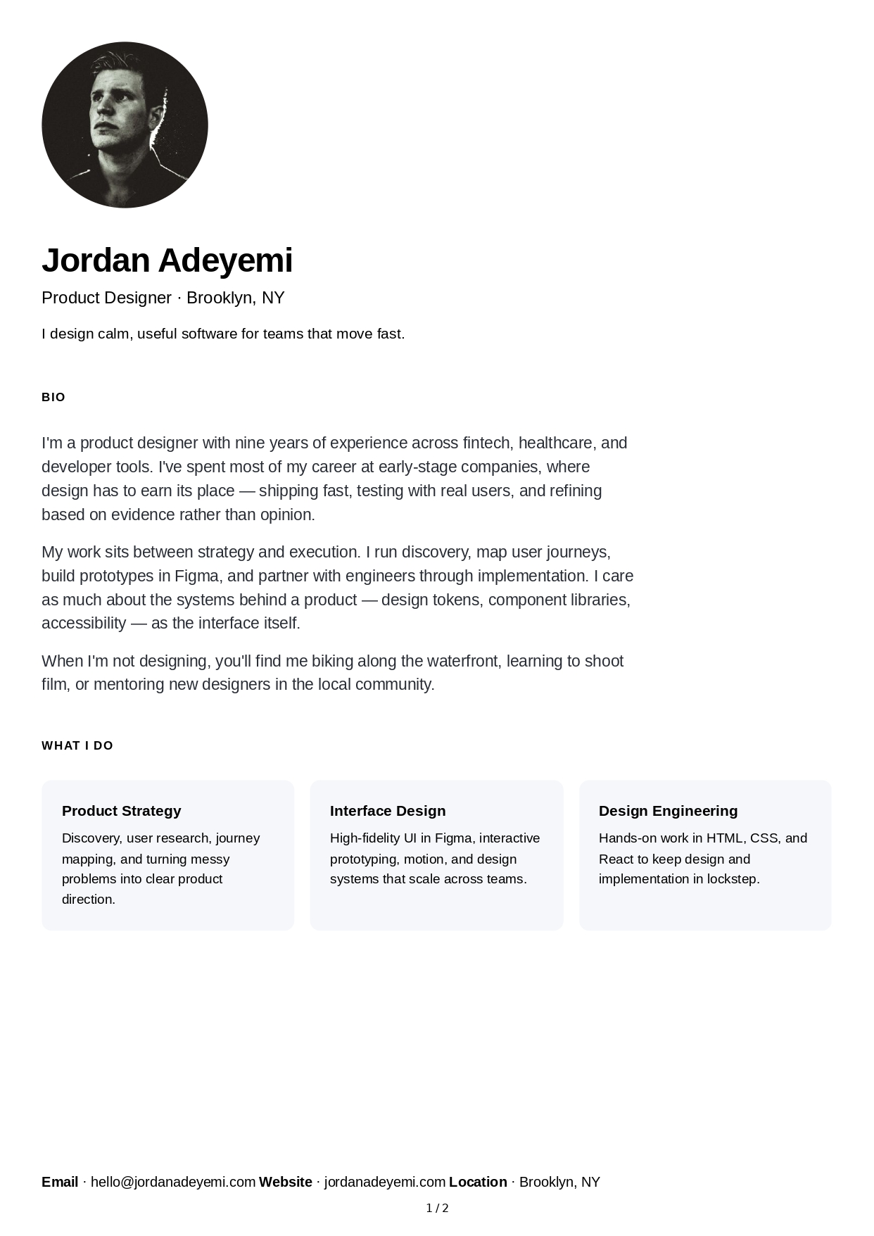 About Me for Professional Website - Free AI About Me Generator, 50+ Real About Me Examples