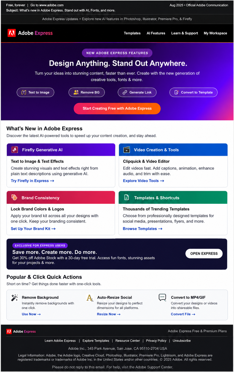 Adobe Express Email Newsletter - Free AI Email Newsletter Generator, 50+ Real Email Newsletter Examples