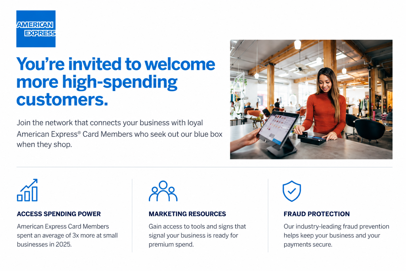 American Express Merchant Acceptance Exclusive Invitation Postcard - Free AI Postcard Generator, 50+ Real Postcard Examples