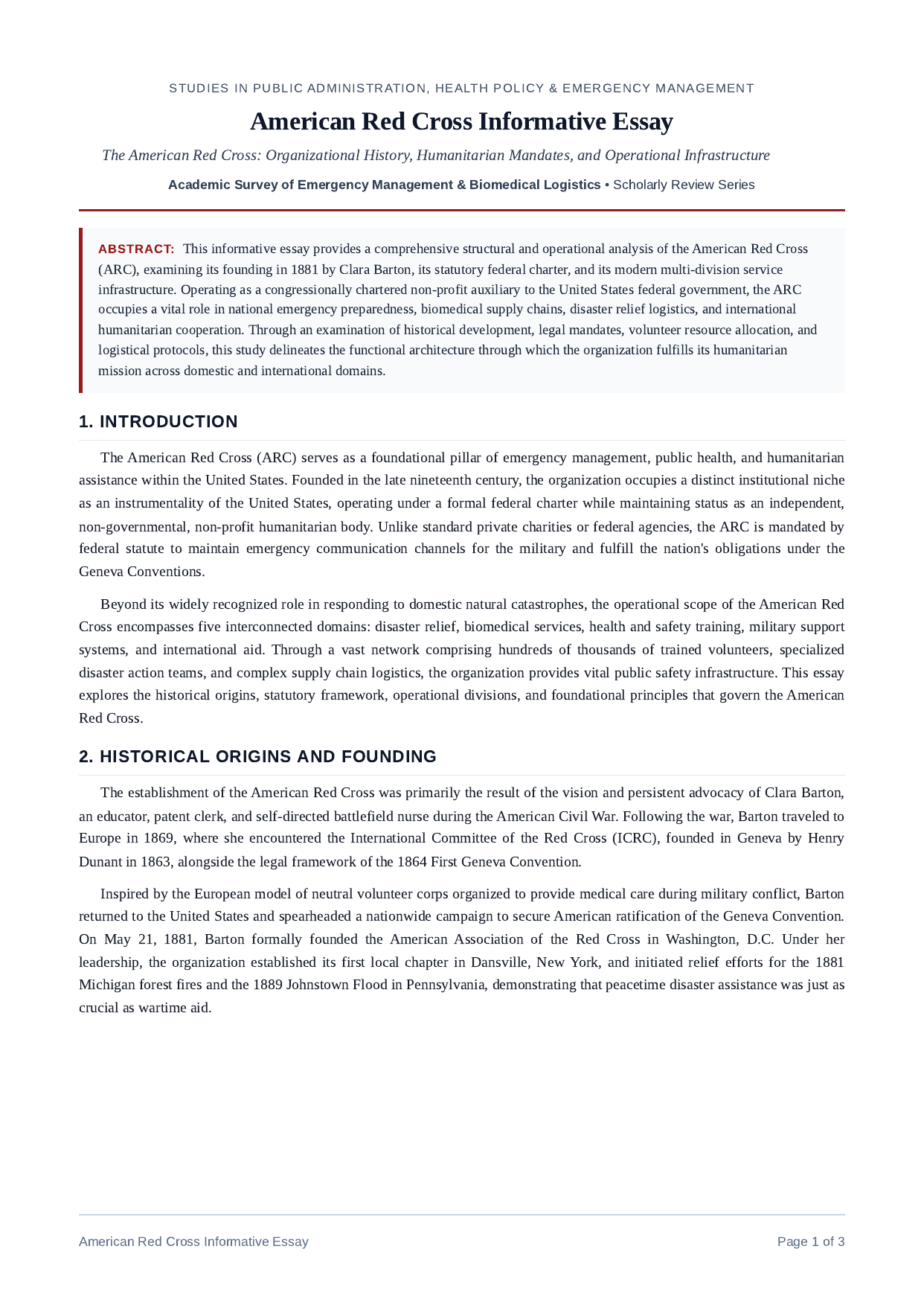 American Red Cross Informative Essay - Free AI Informative Essay Generator, 50+ Real Informative Essay Examples