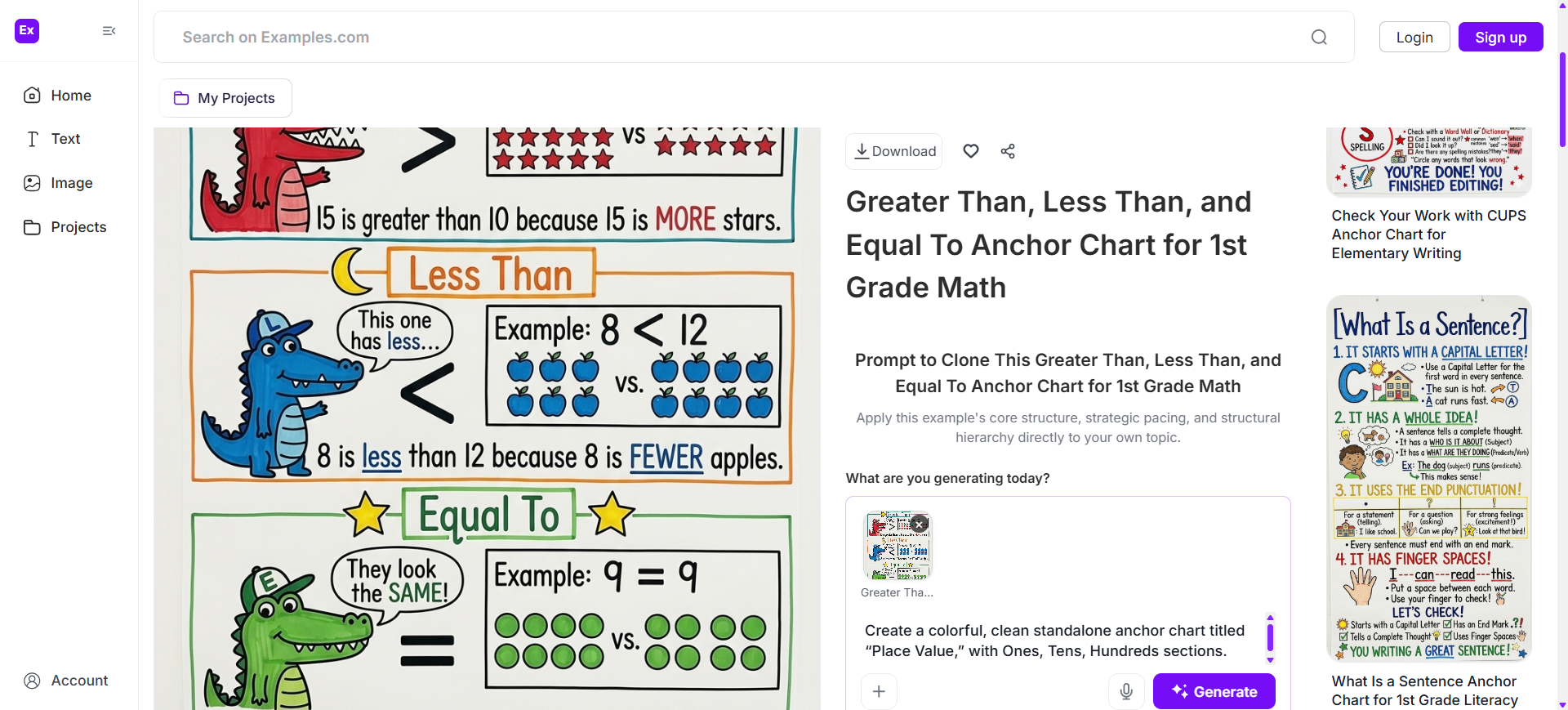 Choose A Reference Anchor Chart