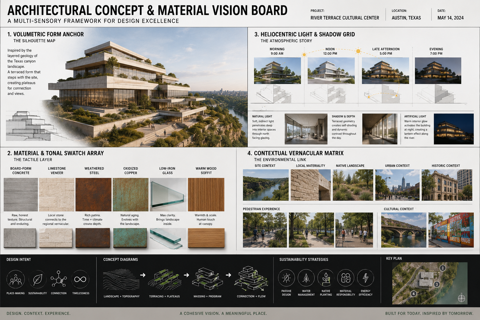Architectural Concept & Material Vision Board - Free AI Vision Board Generator, 40+ Real Vision Board Examples