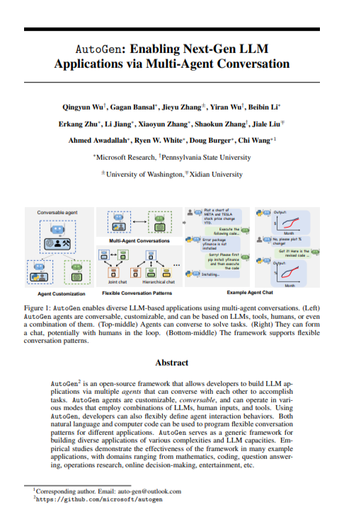 AutoGen AI Agent for AI Team Coordination - Free AI Agent Generator, 50+ Real AI Agent Examples