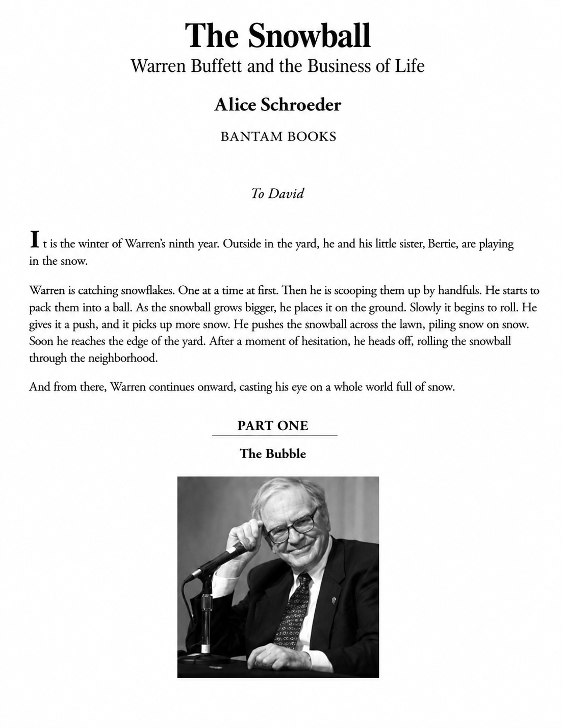 Berkshire Hathaway The Snowball Biography - Free AI Biography Generator, 50+ Real Biography Examples