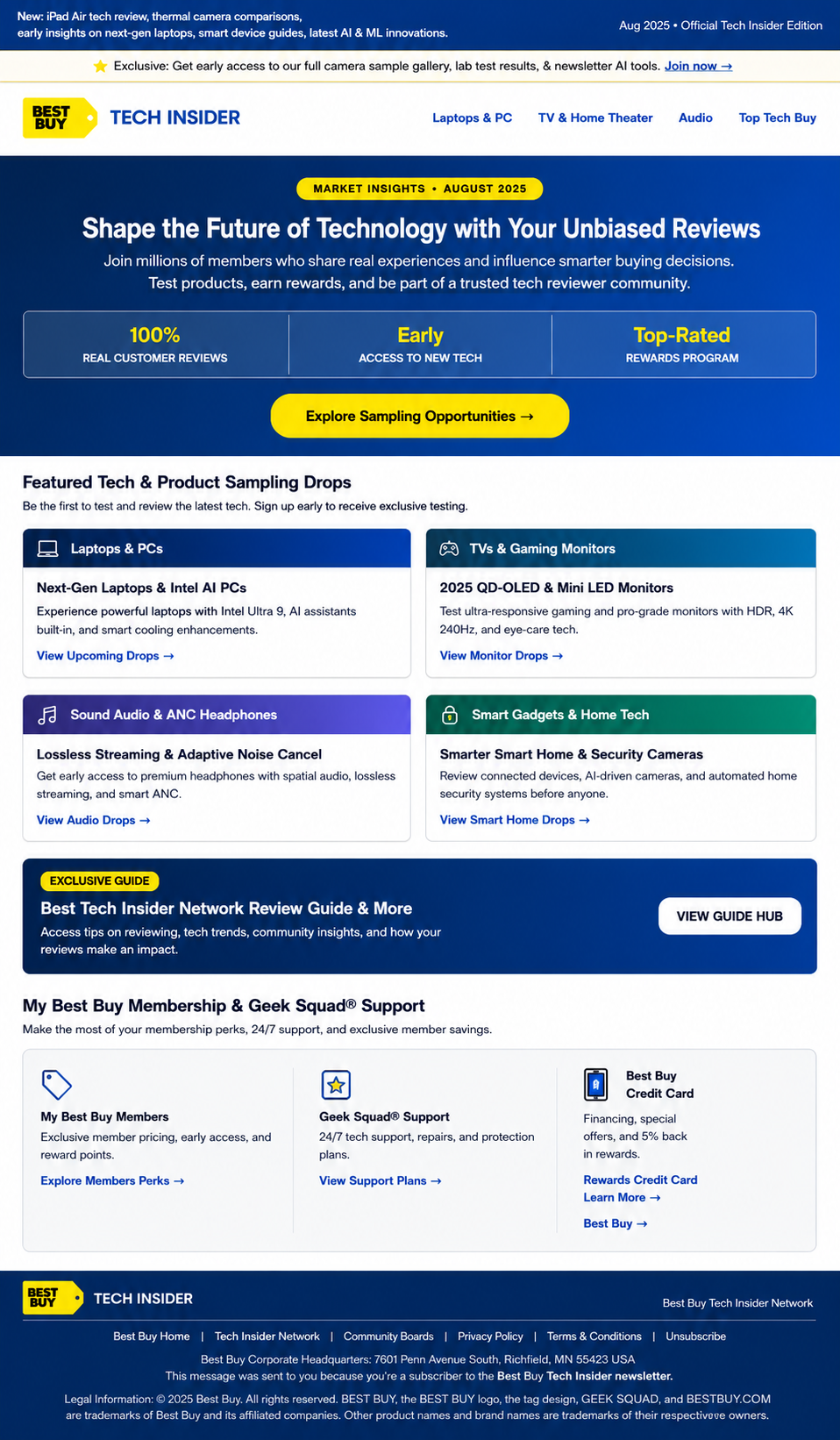 Best Buy Tech Insider Email Newsletter - Free AI Email Newsletter Generator, 50+ Real Email Newsletter Examples