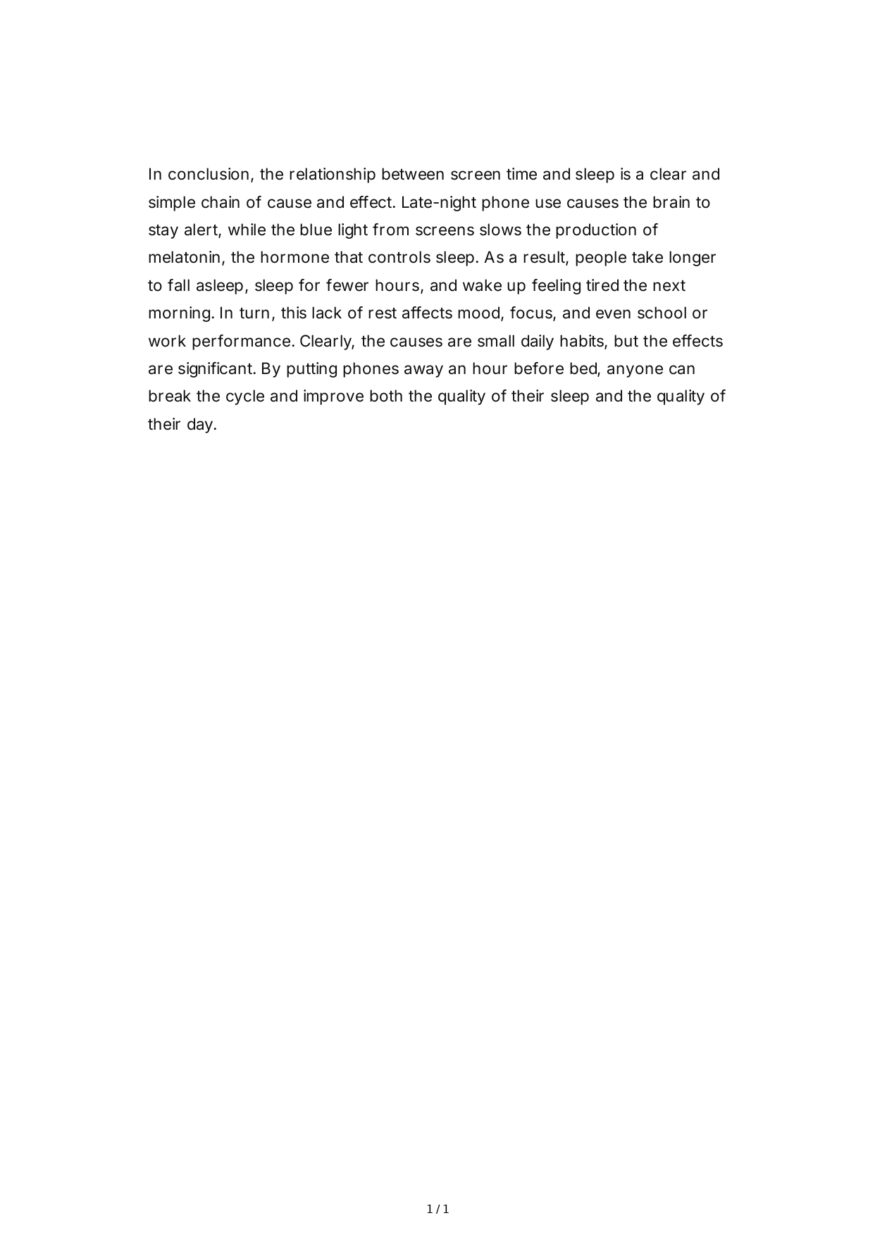 Cause and Effect Essay Conclusion Paragraph - Free AI Conclusion Paragraph Generator, 50+ Real Conclusion Paragraph Examples