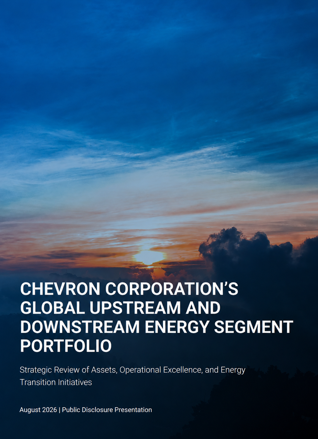 Chevron Corporation’s Global Upstream and Downstream Energy Segment Portfolio - Free AI Portfolio Generator, 50+ Real Portfolio Examples