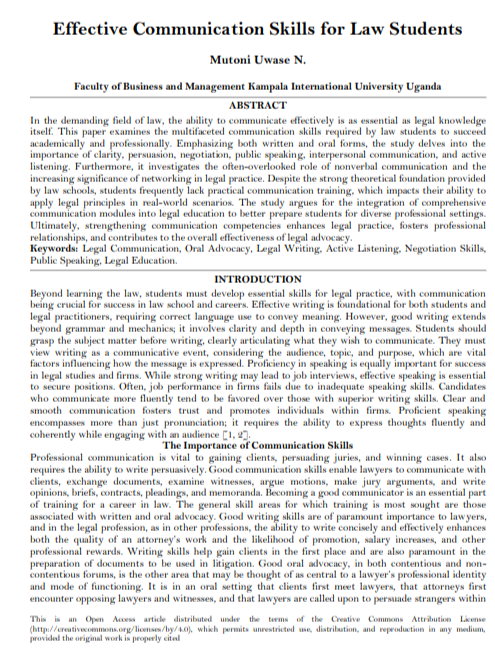 Communication Skills for Law Students - Free AI Communication Skills Generator, 50+ Real Communication Skills Examples