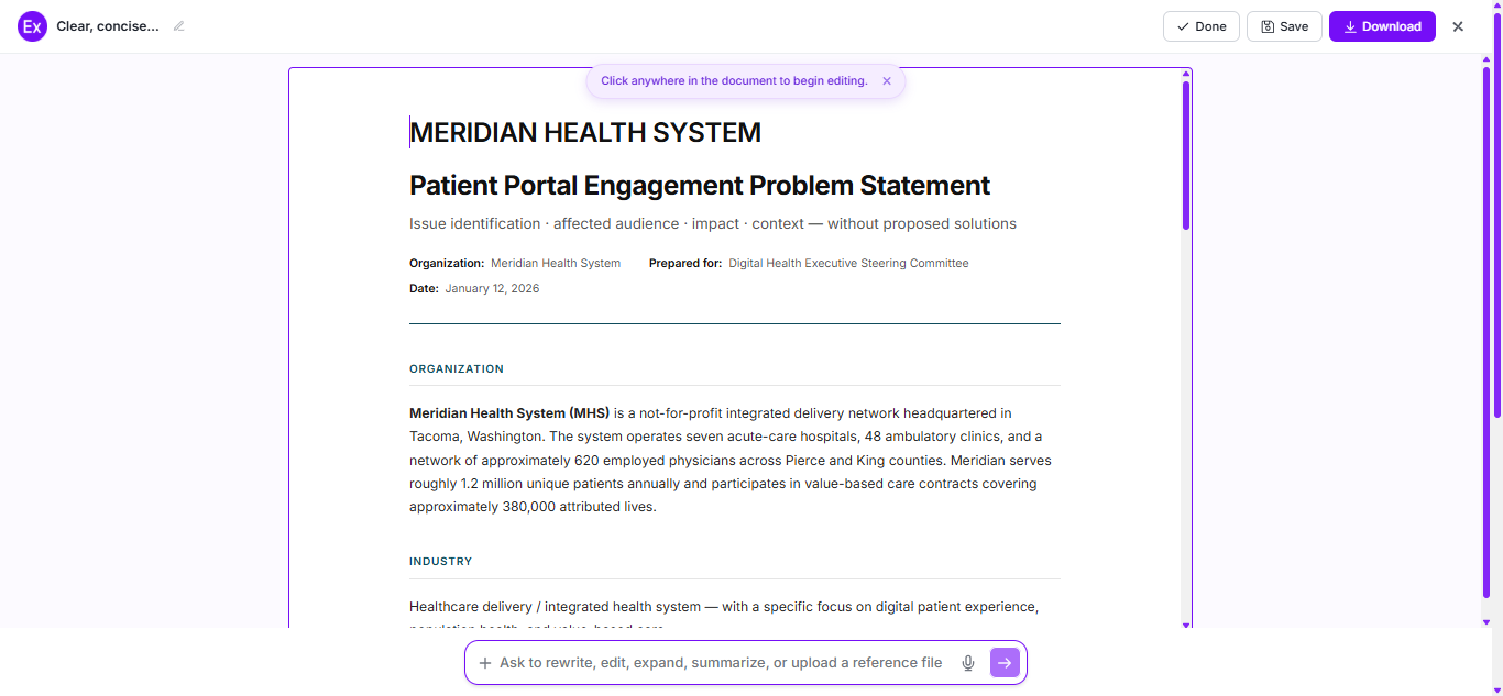Problem Statement Examples