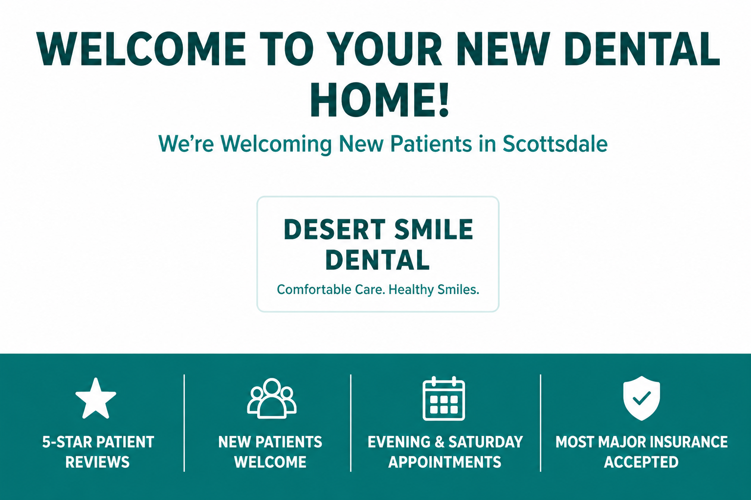 Dental New Patient Acquisition Smile Showcase Postcard - Free AI Postcard Generator, 50+ Real Postcard Examples