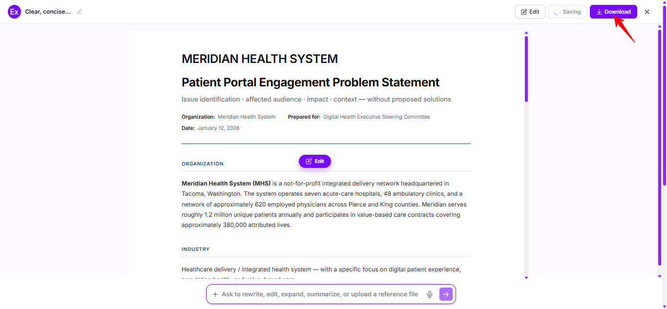 Problem Statement Examples