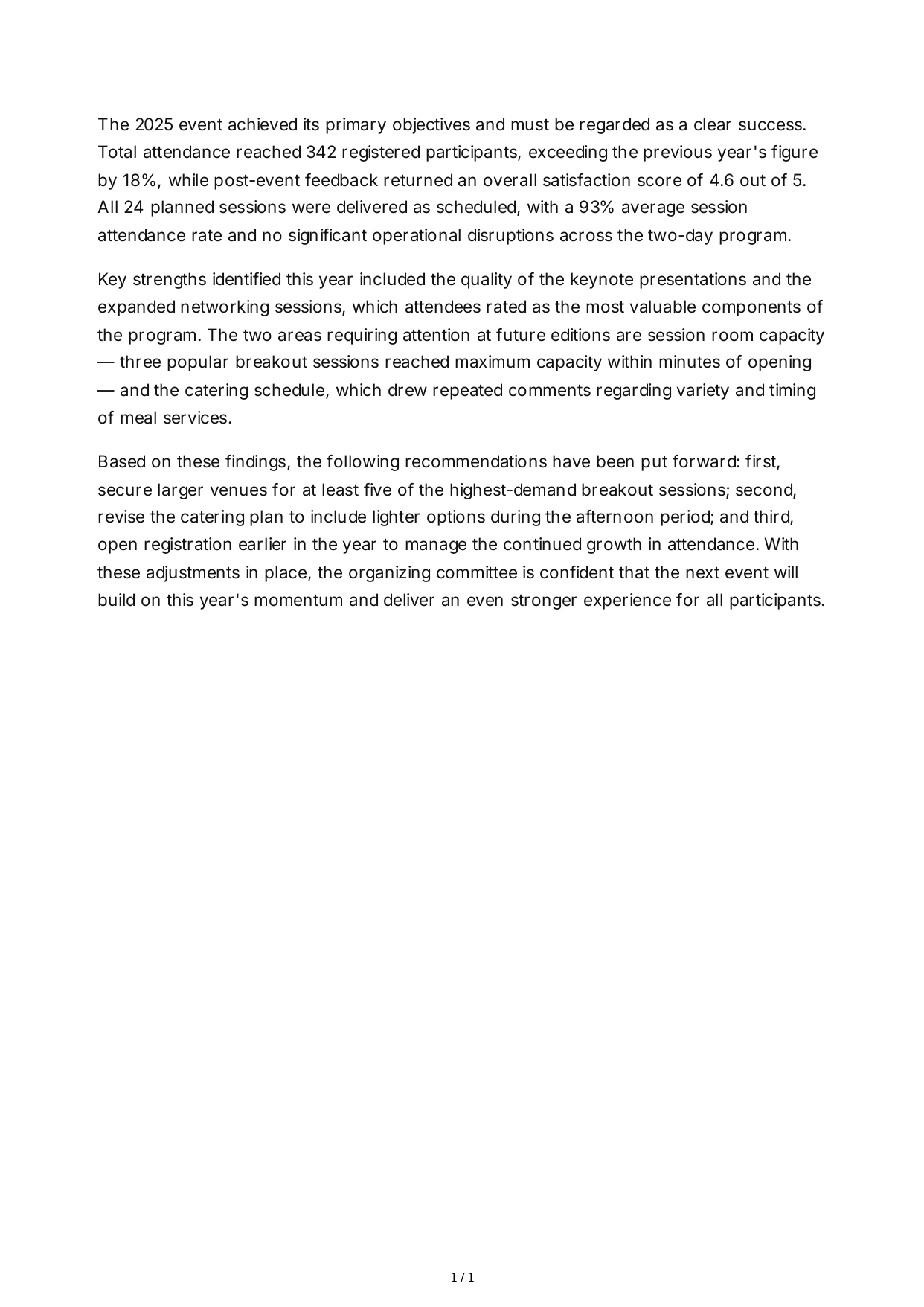 Event Report Conclusion Paragraph - Free AI Conclusion Paragraph Generator, 50+ Real Conclusion Paragraph Examples