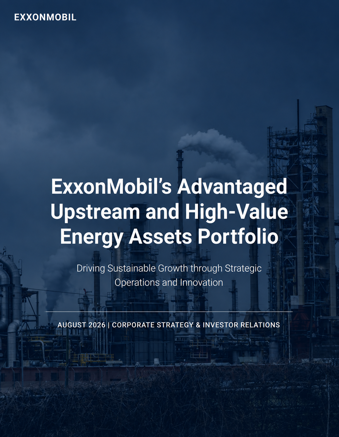 ExxonMobil’s Advantaged Upstream and High-Value Energy Assets Portfolio - Free AI Portfolio Generator, 50+ Real Portfolio Examples