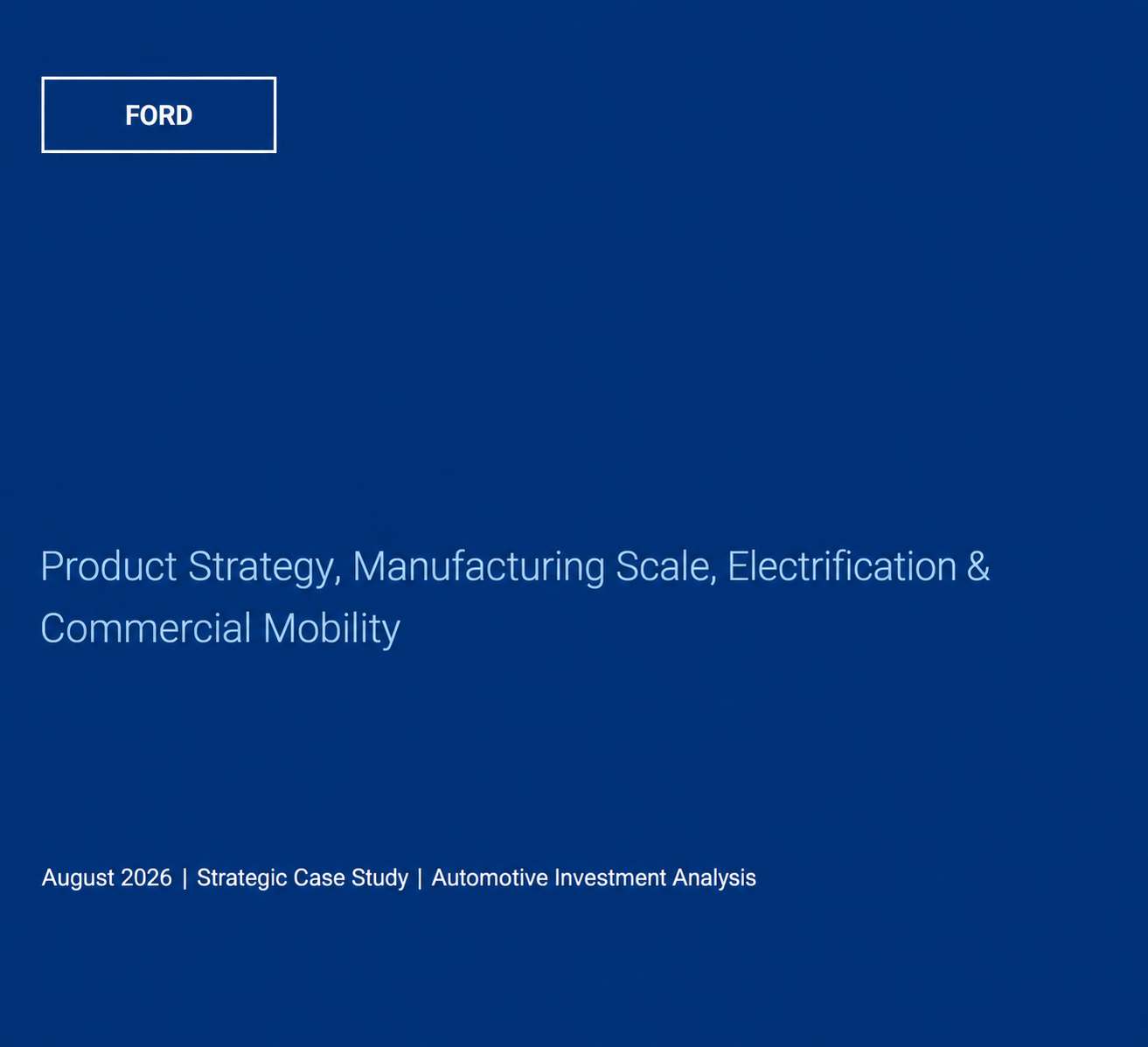Ford F-Series & Ford Blue Automotive Portfolio - Free AI Portfolio Generator, 50+ Real Portfolio Examples
