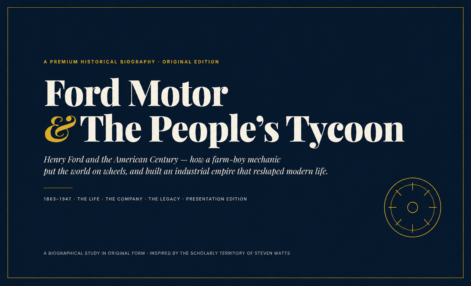 Ford Motor The People's Tycoon Biography - Free AI Biography Generator, 50+ Real Biography Examples
