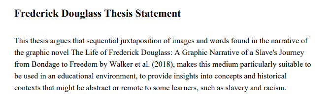 Frederick Douglass Thesis Statement - Free AI Thesis Statement Generator, 50+ Real Thesis Statement Examples