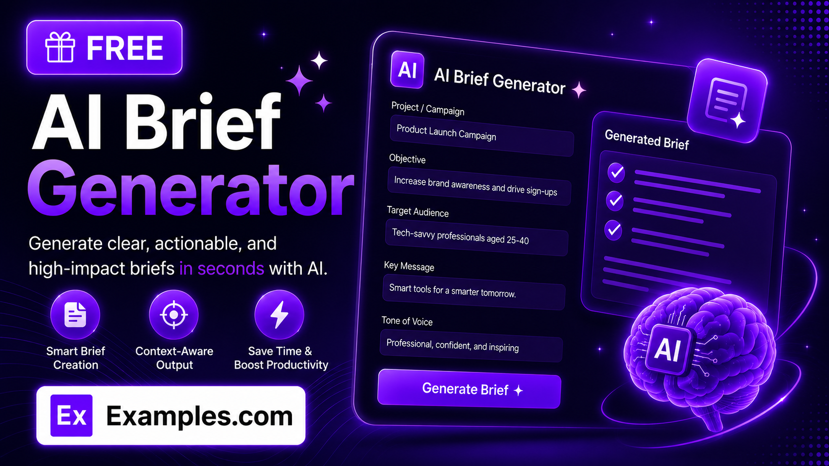 Free AI Brief Generator