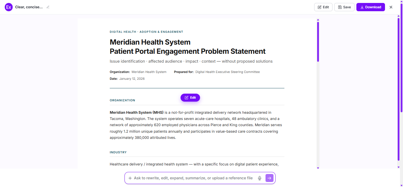 Problem Statement Examples