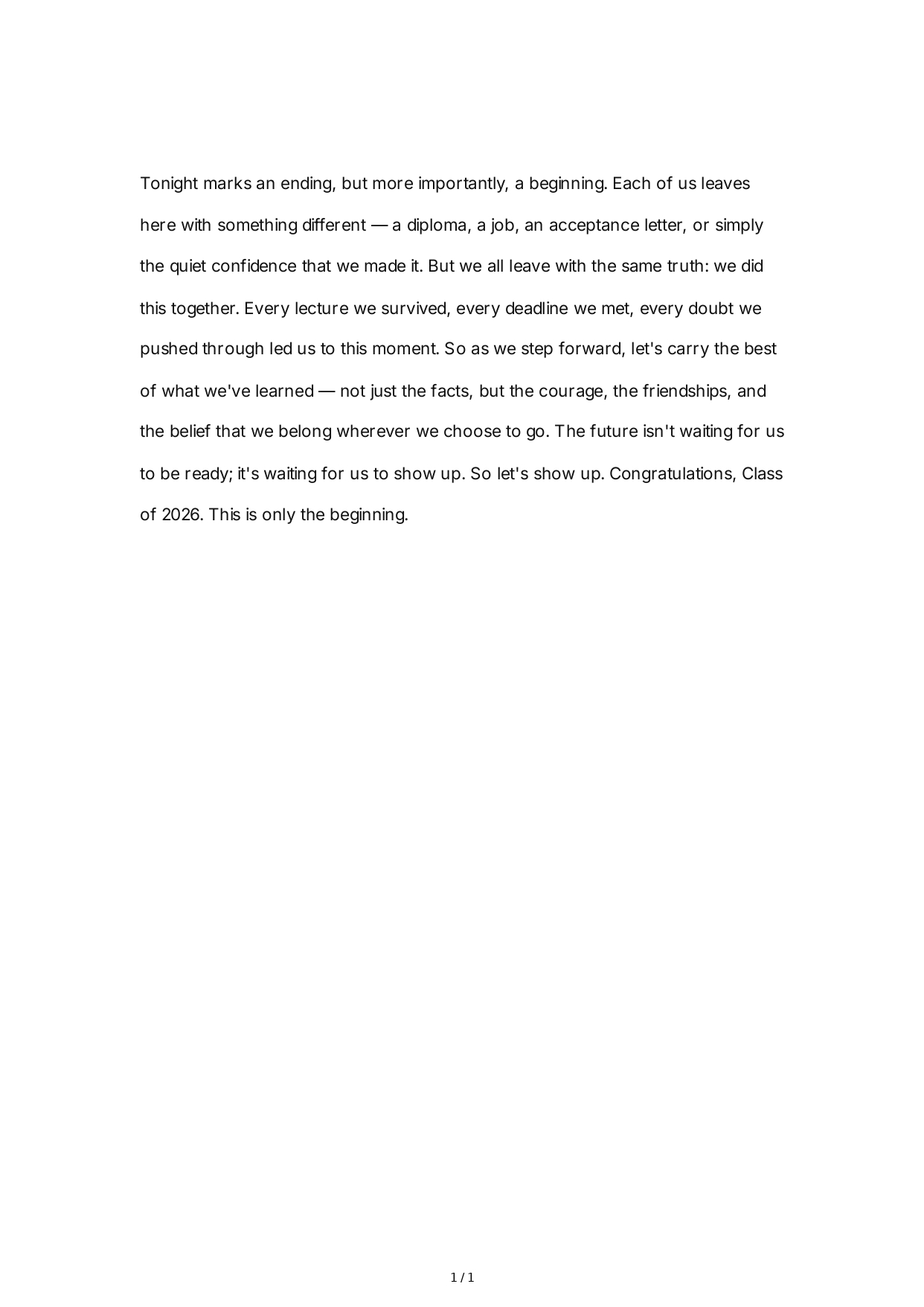 Graduation Speech Conclusion Paragraph - Free AI Conclusion Paragraph Generator, 50+ Real Conclusion Paragraph Examples