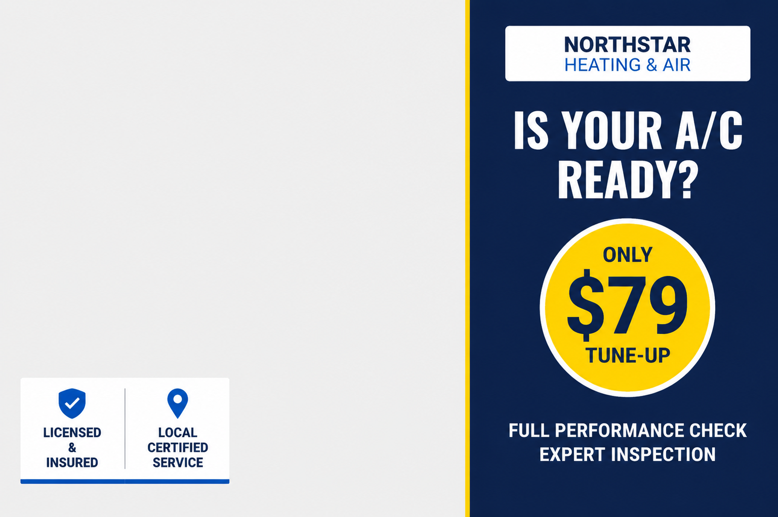 HVAC Technicians Seasonal Maintenance Tune-Up Postcard - Free AI Postcard Generator, 50+ Real Postcard Examples
