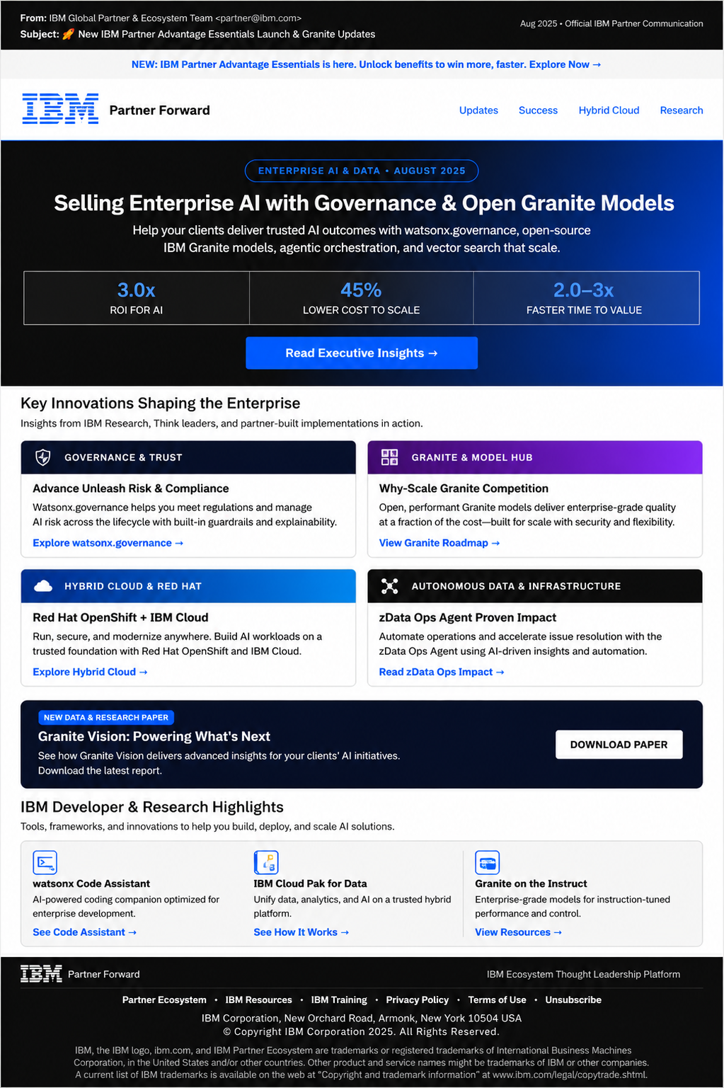 IBM Future Forward Email Newsletter - Free AI Email Newsletter Generator, 50+ Real Email Newsletter Examples