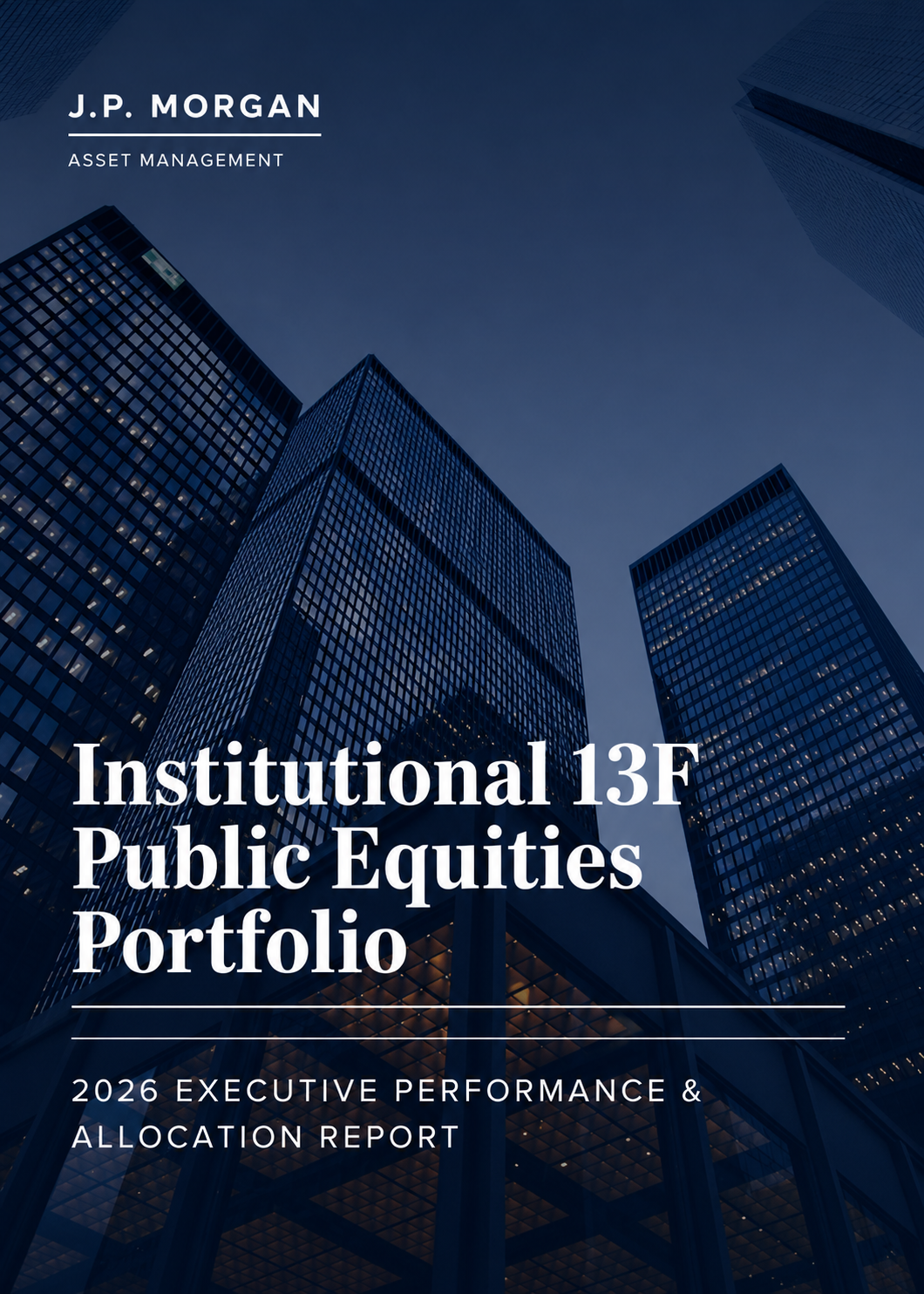 JPMorgan Chase Institutional 13F Public Equities Portfolio - Free AI Portfolio Generator, 50+ Real Portfolio Examples