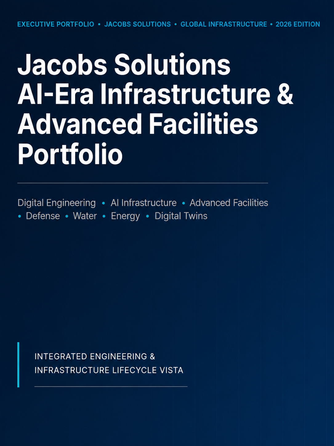 Jacobs Solutions AI-Era Infrastructure & Advanced Facilities Portfolio - Free AI Portfolio Generator, 50+ Real Portfolio Examples